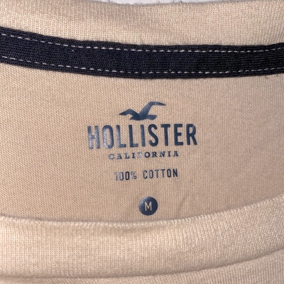 Hollister Stripped T-Shirt (Beige, Pink Blue) - Picture 4 of 4